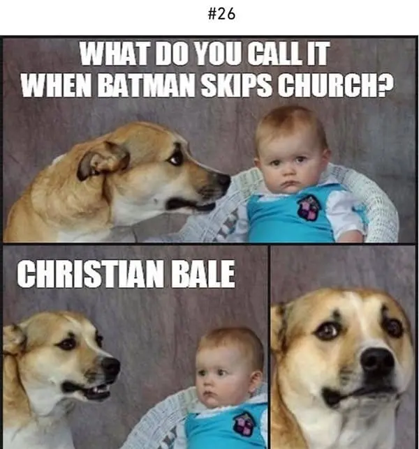what do you call it when batman skips church
