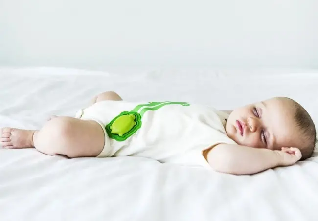 baby clothes with a built in activity monitor