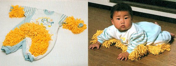 baby mop suit