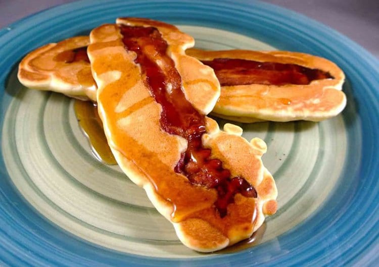bacon fused pancakes