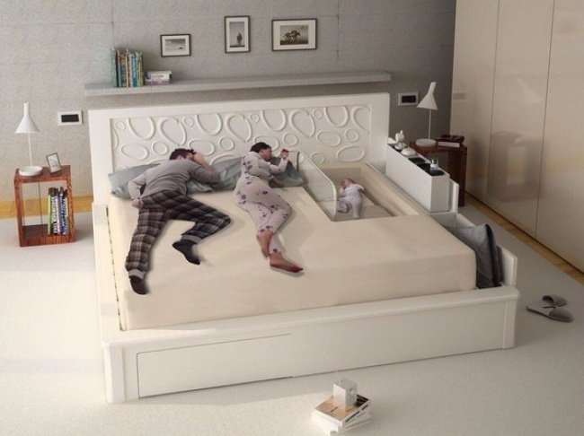 bed designed for new parents