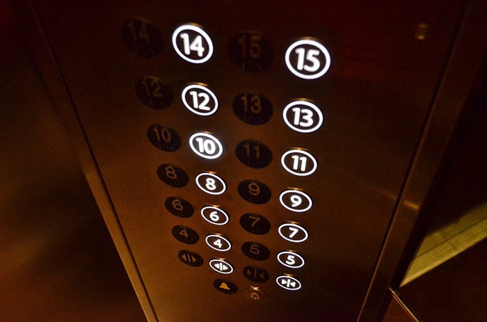 elevator buttons