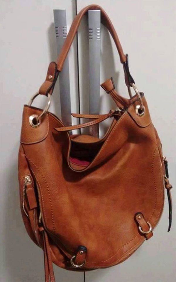 faces everyday objects handbag