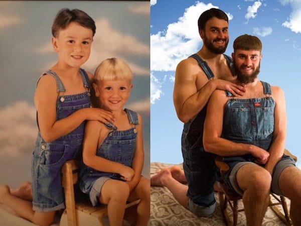 family photo recreation