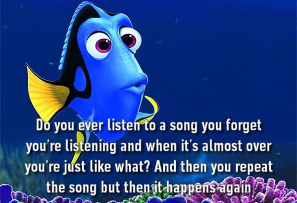 forget you listened to a song