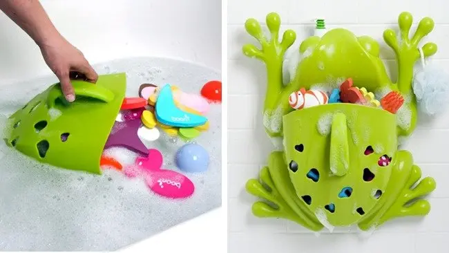 frog bath toy storage