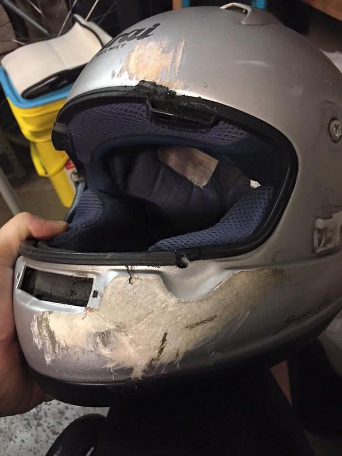 full helmet scratched uo