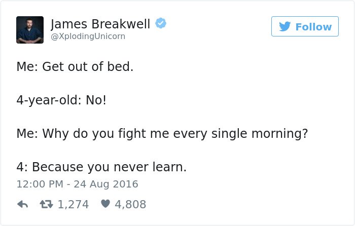 funny kid tweets get out of bed