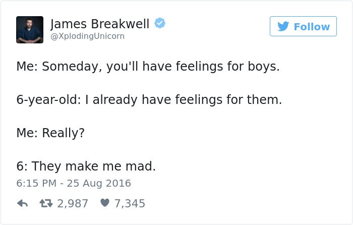 funny kid tweets some day youll have feelings for boys