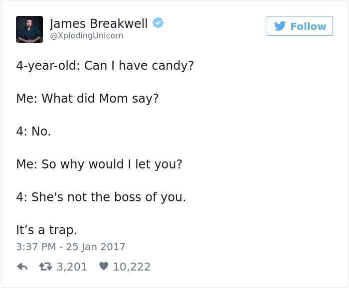 james breakwell tweets can i have a candy