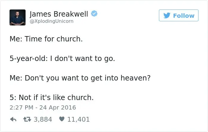 james breakwell tweets heaven