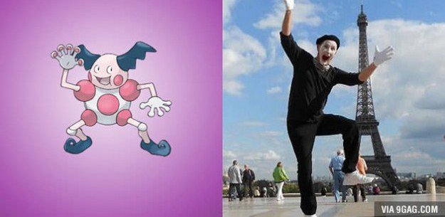 mr mime clown like performer