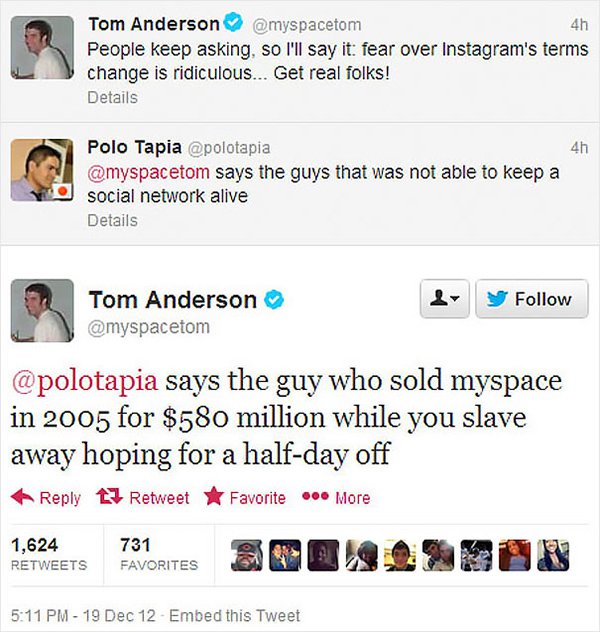 revenge stories myspacetom tweet comeback