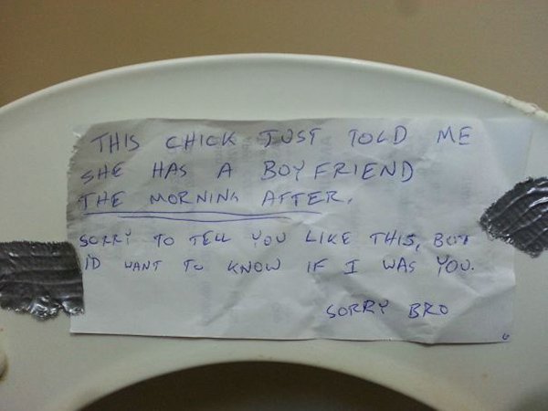 revenge stories note under toilet seat girl cheating