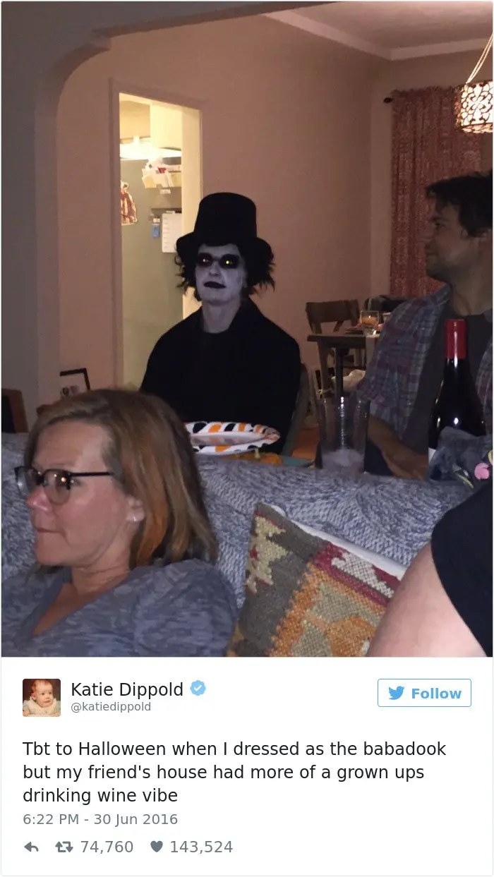 tbt when i dressed as the babadook