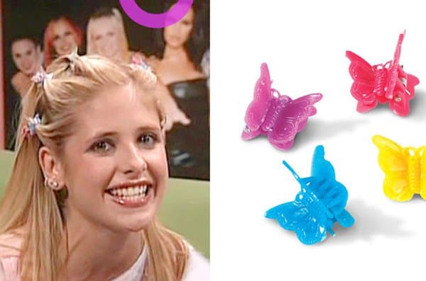 90s Nostalgia butterfly clips