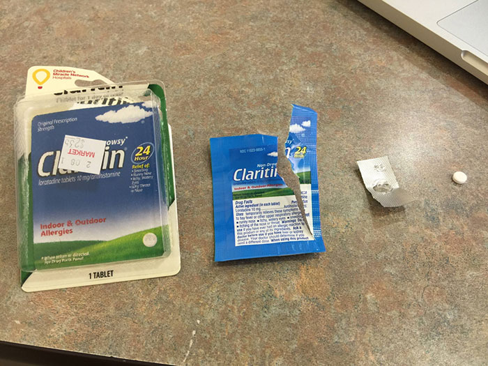 Annoying Things the amount of packaging for one pill
