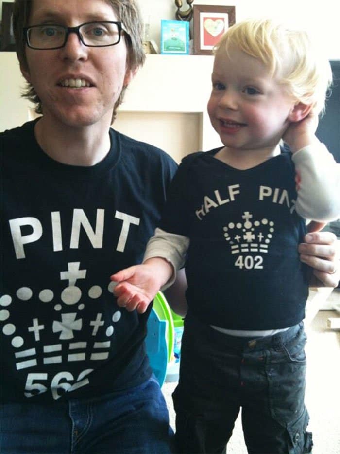 Awesome T-Shirt Pairs pint half pint