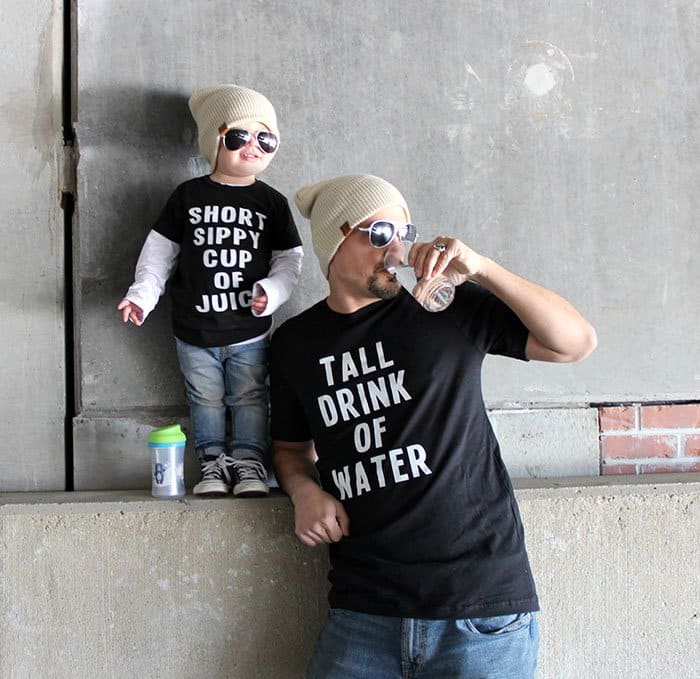 Awesome T-Shirt Pairs tall drink of water small sippy cup