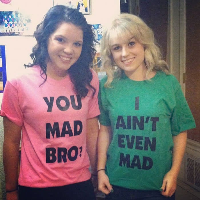 Awesome T-Shirt Pairs you mad bro