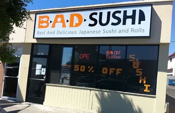 Bar And Restaurant Fails bad sushi