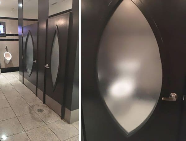 Bar And Restaurant Fails transparent toilet doors