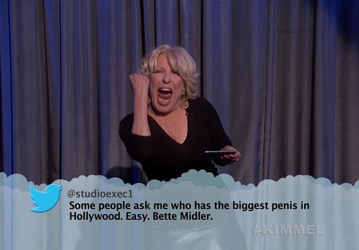 Brutal Tweets About Celebrities bette midler