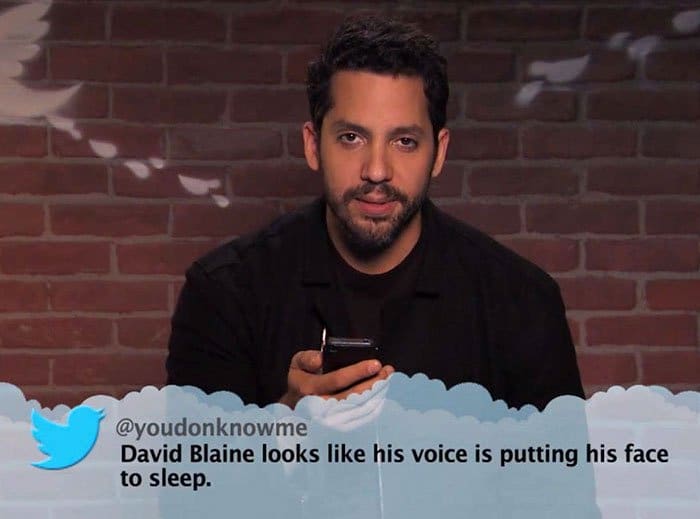 Brutal Tweets About Celebrities david blaine