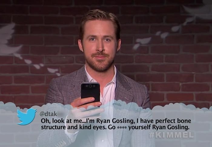 Brutal Tweets About Celebrities ryan gosling