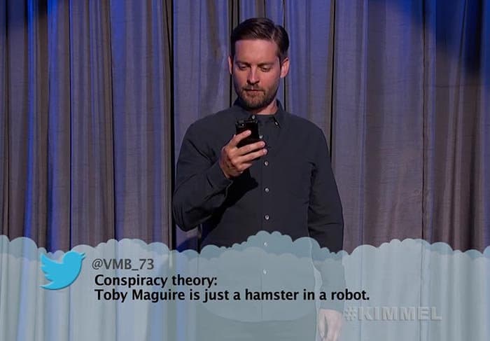 Brutal Tweets About Celebrities toby maguire