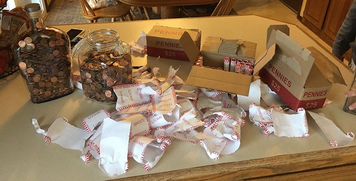 Clever People money in pennies