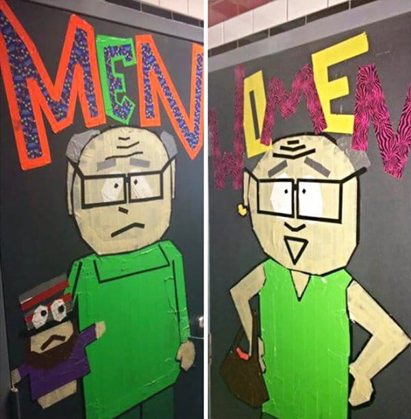 Creative Bathroom Signs south park