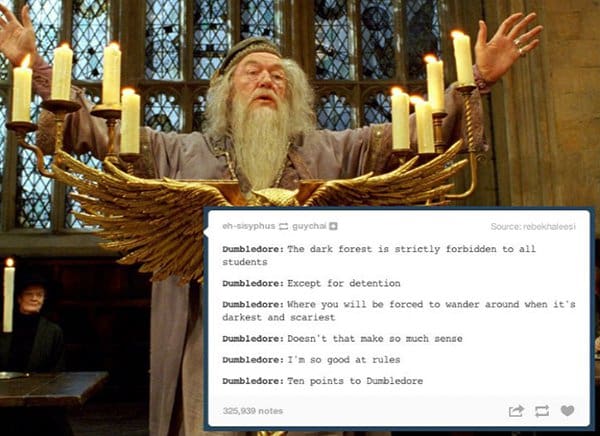 Dumbledore Memes logic forbidden forest