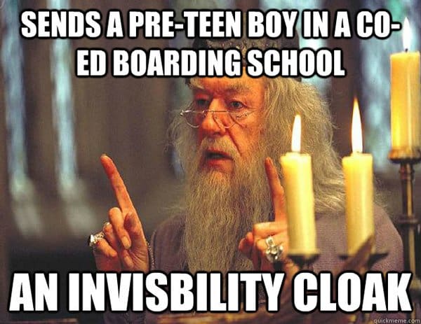 Dumbledore Memes preteen invisibility cloack