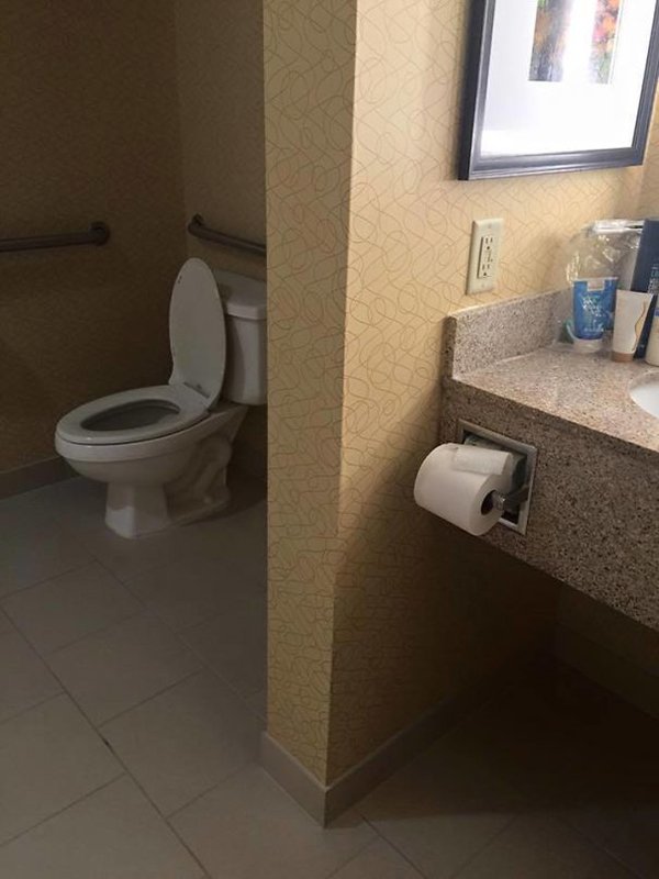 Funny Design Fails toilet paper far away