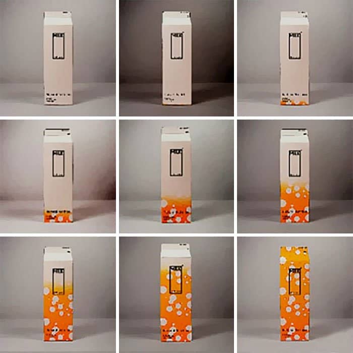 Genius Food Packaging Designs milk carton expires changes color