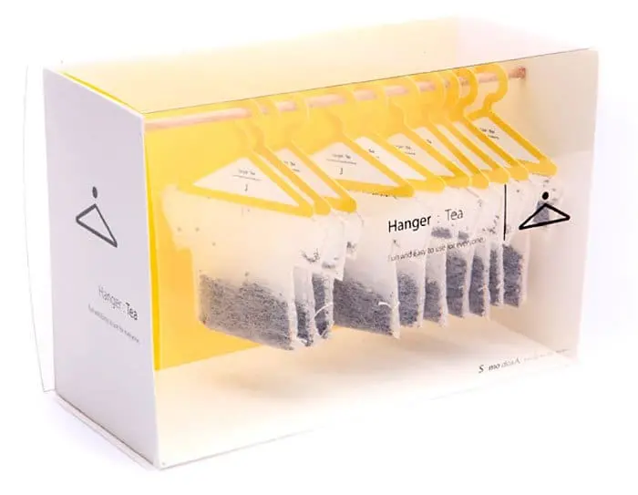 Genius Food Packaging Designs tea on hangers