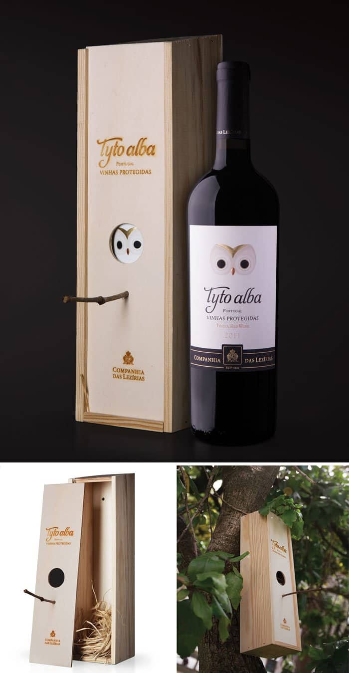 Genius Food Packaging Designs wine case bird feeder