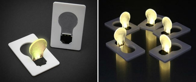 Incredible Inventions pocket lamp credit card