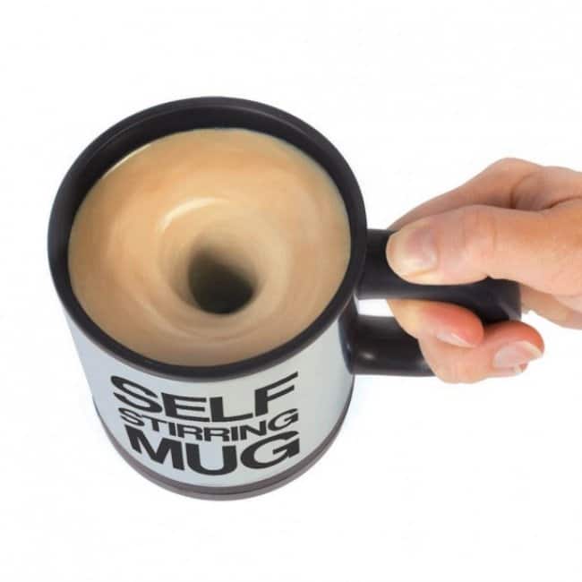 Incredible Inventions self stirring mug