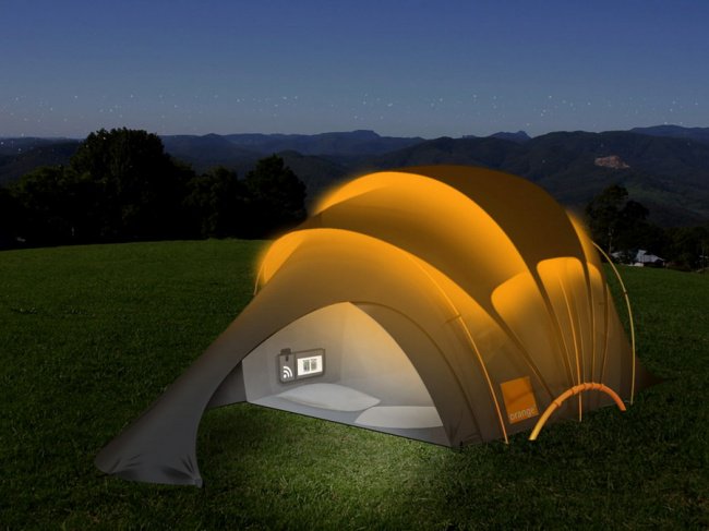 Incredible Inventions solar powered tent night