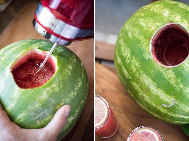 Ingenious Life Hacks serve beverages out of melon