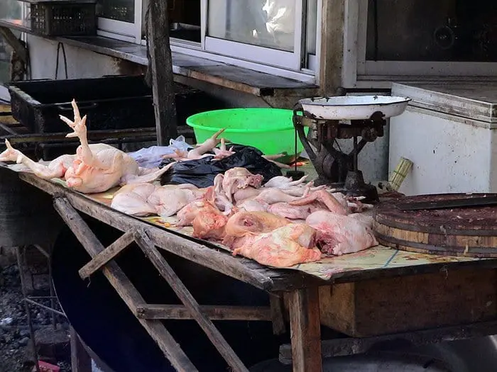 Items Confiscated By Border Security meat market