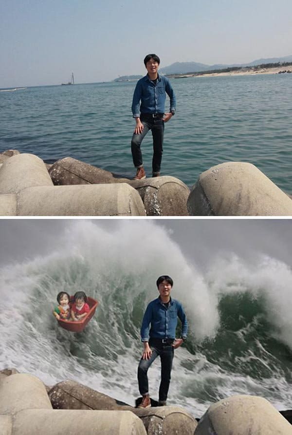 Korean Photoshop Masters make the background more thrilling