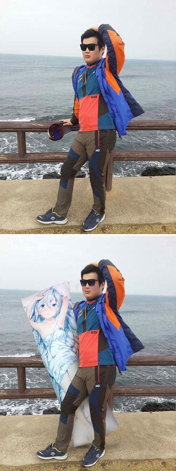 Korean Photoshop Masters put a pretty girl next to me