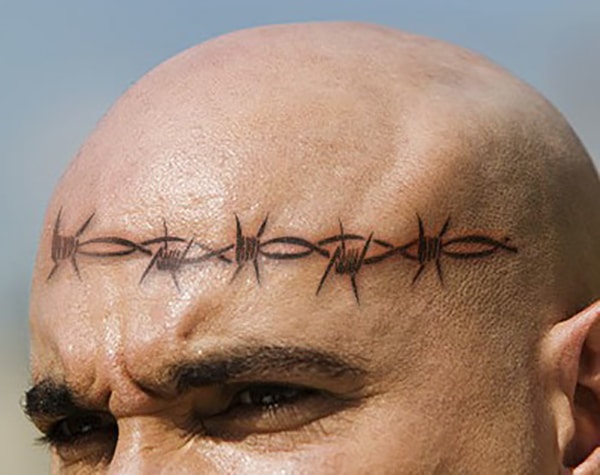 Meanings Of Prison Tattoos barbed wire