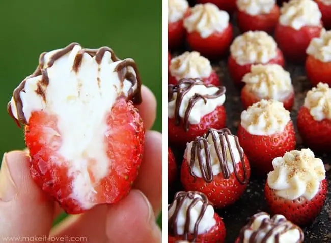 New Ways To Eat Your Favorite Snacks cheesecake stuffed strawberries