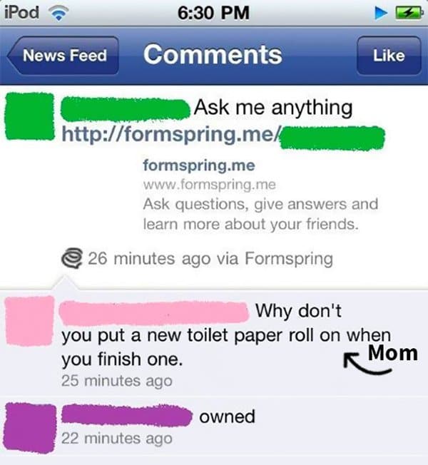 Parents Trolled Their Kids why dont you put a new toilet paper on