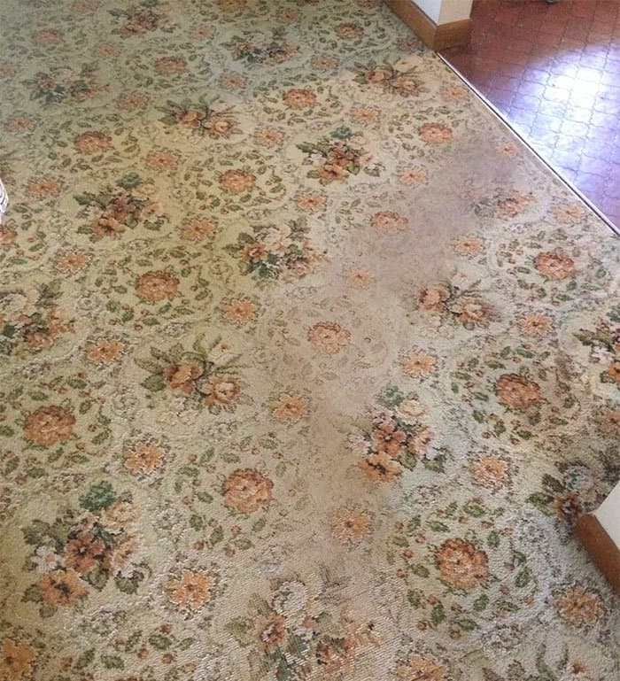 Pictures That Prove Time Changes Everything carpet wear and tear