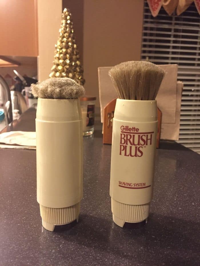 Pictures That Prove Time Changes Everything shaving brush comparison